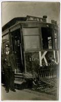 John Lawrence Griffith With KU Trolley