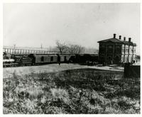 Leavenworth, Lawrence, Galveston Railroad at Santa Fe Depot