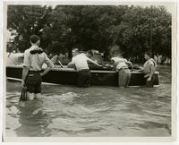 Work crew at boat (1951 Flood)