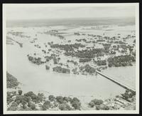 Aerial views of flood plain (1951 Flood)