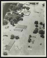 Aerial view of 2nd Street looking south (1951 Flood)