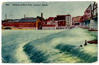 Factories on River Front - Lawrence, Kansas