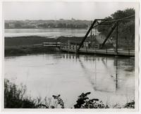 Looking north from Wakarusa River on South Haskell Road (1951 Flood)