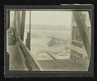 River between bridge and Bowersock Mill (1903 Flood)