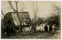 G. Sullivan residence on its side (1911 Tornado)