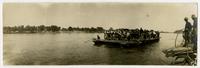 Ferry crossing flooded river (1903 Flood)