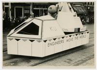 KU &quot;Engineers Move the World&quot; float (75th Anniversary Historic Parade)
