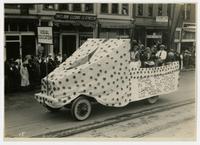 Visual Education, Lawrence city schools float (75th Anniversary Historic Parade)