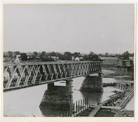 Rebuilding the Toll Bridge After the Flood of 1876