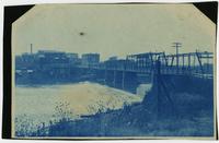 Kansas River and Massachusetts St. Bridge, Looking South at Lawrence