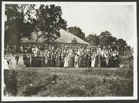 Group of Women in Front of Bismarck Grove Tabernacle