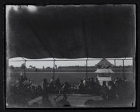 Fort Leavenworth?-boxing match in tent