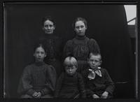 Woman and children (cracked)