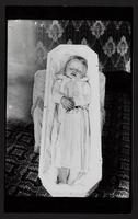 Deceased child in casket