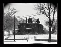 N.H. Burt residence in snow