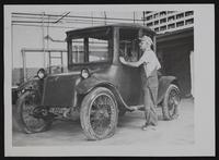 1914 Electric Milburn Car - examined by Raymond Goff, of water plant.