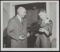 Baker University - Nelson P. Horn, President and Miss Phoebe Emery, Baldwin.