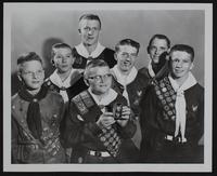 Lawrence Scouting - Eight now Eagle Scots - (L to R) Robbie Remple; Billy Hargrove; Carl McClung (at back); Mark Richardson; John Hargrove; Gene Jackson; Elmer Hargrove.