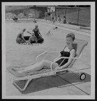 Judie Allen At Lawrence Country Club pool.