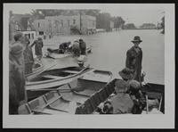 Scene on North Second and A. T. Rhodes; and same scene on July 13th 1951 during flood.
