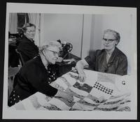 Social Service League (L to R) Mrs. F. E. Banks; Mrs. Ethel Edvander; Mrs. C. E. Tefft.