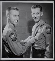 Highway Patrol - Rookies Bill Momau (left) and Bob Tyson.