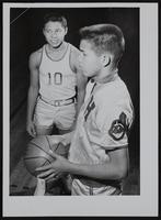 Haskell Basketball - New Uniforms (left) Wayne Jimboy; and Wane Postoak.
