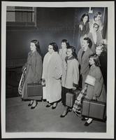 LHS musicians (L to R) Judy Long; Nancy Vogel; Sylvia Smoyer; Judy Saunders; Jane Dicker; Linda Large; Sally Schreiber (on steps) Pat Getto; Margaret Hulyeen; Virginia Griswold.