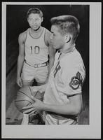 Haskell Basketball - New Uniforms (left) Wayne Jimboy; and Wane Postoak.