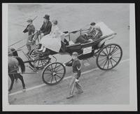 Centennial - Mrs. Sarah Lawrence Slattery on Far Side of Carriage (Granddaughter of Amos Lawrence)