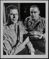 KS Highway Patrol - New badges and emblems. Trooper Jack Majors (left); Examiner Neal Thomasson.