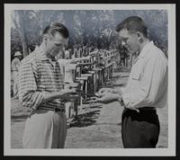Kansas Peace officer's training school - Dick Coldren (left) and E. R. Jellison.