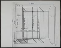 Kansas Turnpike - Construction drawing of pier for bridge by Jack Fisher.