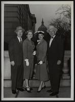 Kansas Cherry Blossom Princess (L to R) Mr. and Mrs. W. V. Crosswhite; Marilyn Crosswhite; Errett Scrivener.