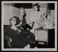 Electa Kindlesperger - Mrs. Norman Endacott (center); Mrs. Gene Burnett. Retirement of City School Nurse.