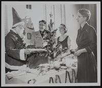 American Legion Aux. (L to R) Mrs. Dora Ruge (Santa); Mrs. Syble Schroyer; Mrs. Alberta Hulteen; Mrs. Elsie Hemphill.