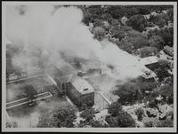 Topeka Home for the Aged - Fire - Aerial view.