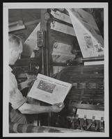 Lawrence Journal World - Printed on Leavenworth Times press during move. John Gonterwitz.