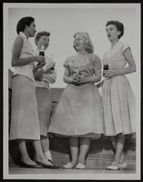 Girl Staters (L to R) Lottie Caldwell; Judie Allen; Sandra Harding; Betty Beedles.