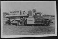 Farming - self contained feed mixing unit of J. Underwood and Sons.