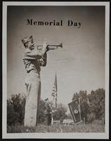 Bugler George Francis at Oak Hill cemetery.