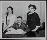 Lawrence Schools - &quot;Little Lawrence&quot; officers - (L to R) Lynda Harris; Billy Trull; Barbara Poland.