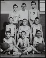 Vinland Grade School Basketball (L to R) front row