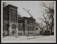 Lawrence Landmark razed - Old High Junior High School building on 9th and Kentucky torn down.