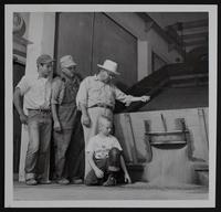 Derby Grain Elevator (L to R) Gene Keosow; William Puckett; Emil Heck; Len Smart (kneeling).