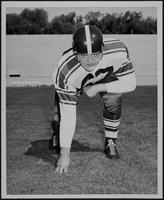 KU Football - Washington state players. A. Cougar Mascot Butch IV. B. Vaughn Hitchcock. C. Tom Gunnari. D. Bob Iverson. E. Gerald Brockey. F. Jim Hagerty.