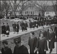 Baker University inaugural procession - choir members. For Dr. William John Scarborough as Baker&#39;s 21st president.