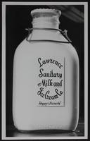 Advertising Photo for Lawrence Sanitary Dairy.