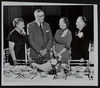 DAR (L to R) Mrs. T. M. McMahon; Dr. George L. Anderson; Mrs. Anderson; Mrs. C. C. Winsler.