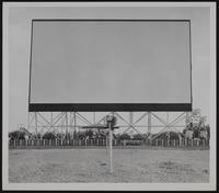 Lawrence Theatres - sunset drive in theater - 40 x 80 screen. (AD)
